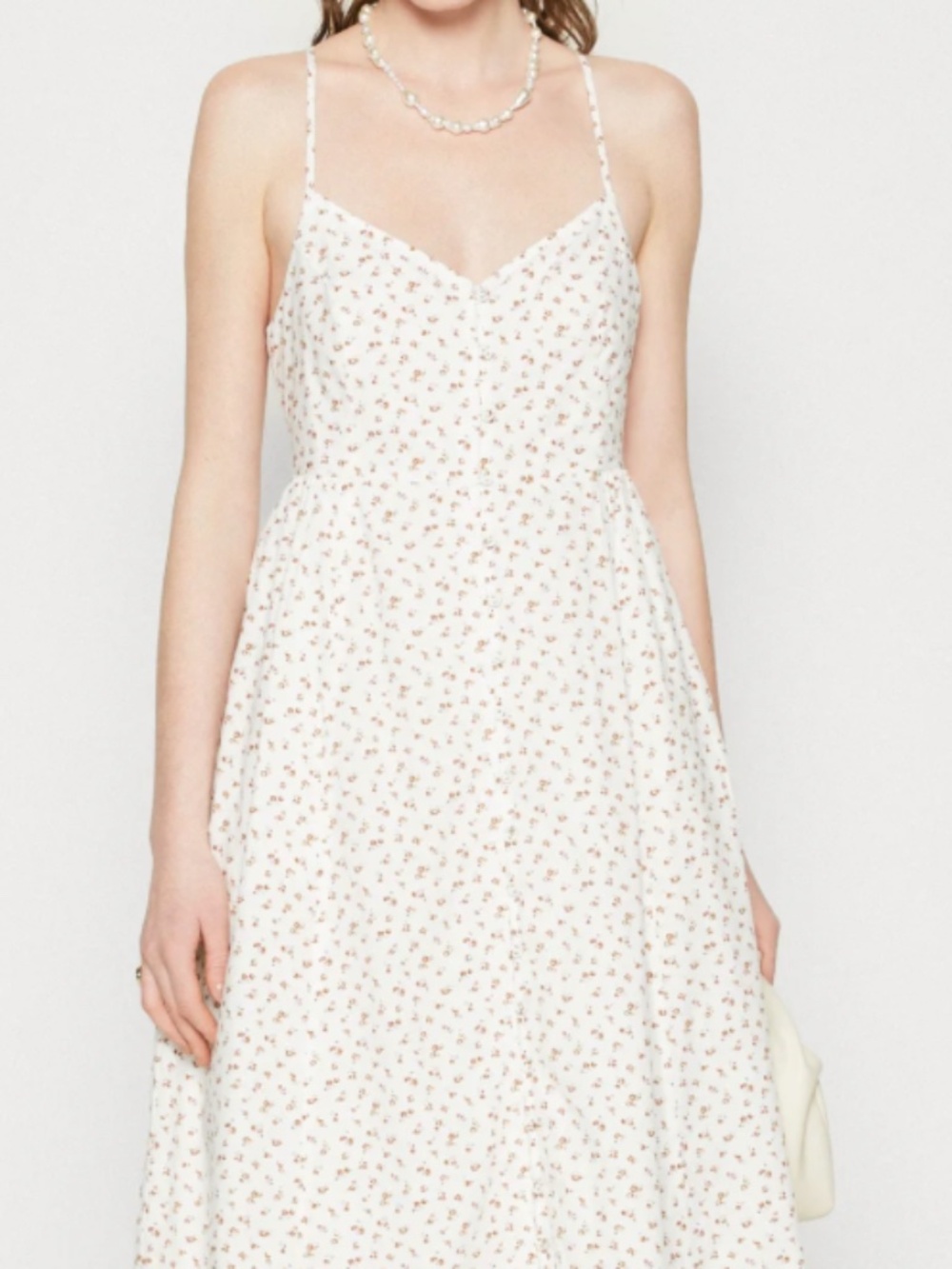 Madwell 100% cotton Bodice Button Down Midi Dress